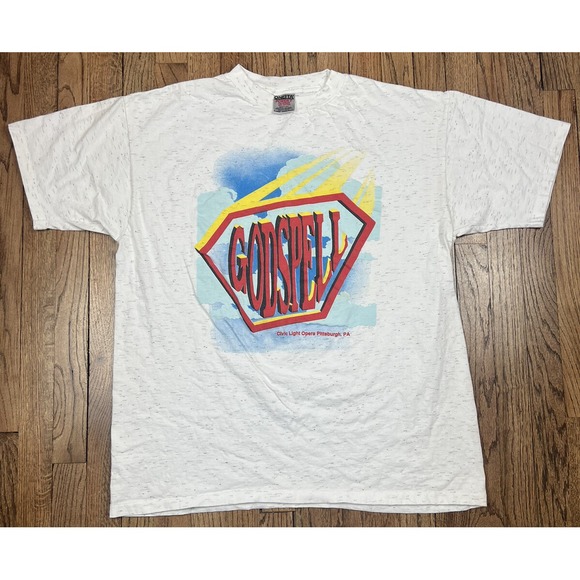 Oneita Other - Vintage Godspell the Broadway Musical T-Shirt Single Stitch Men's Sz XL